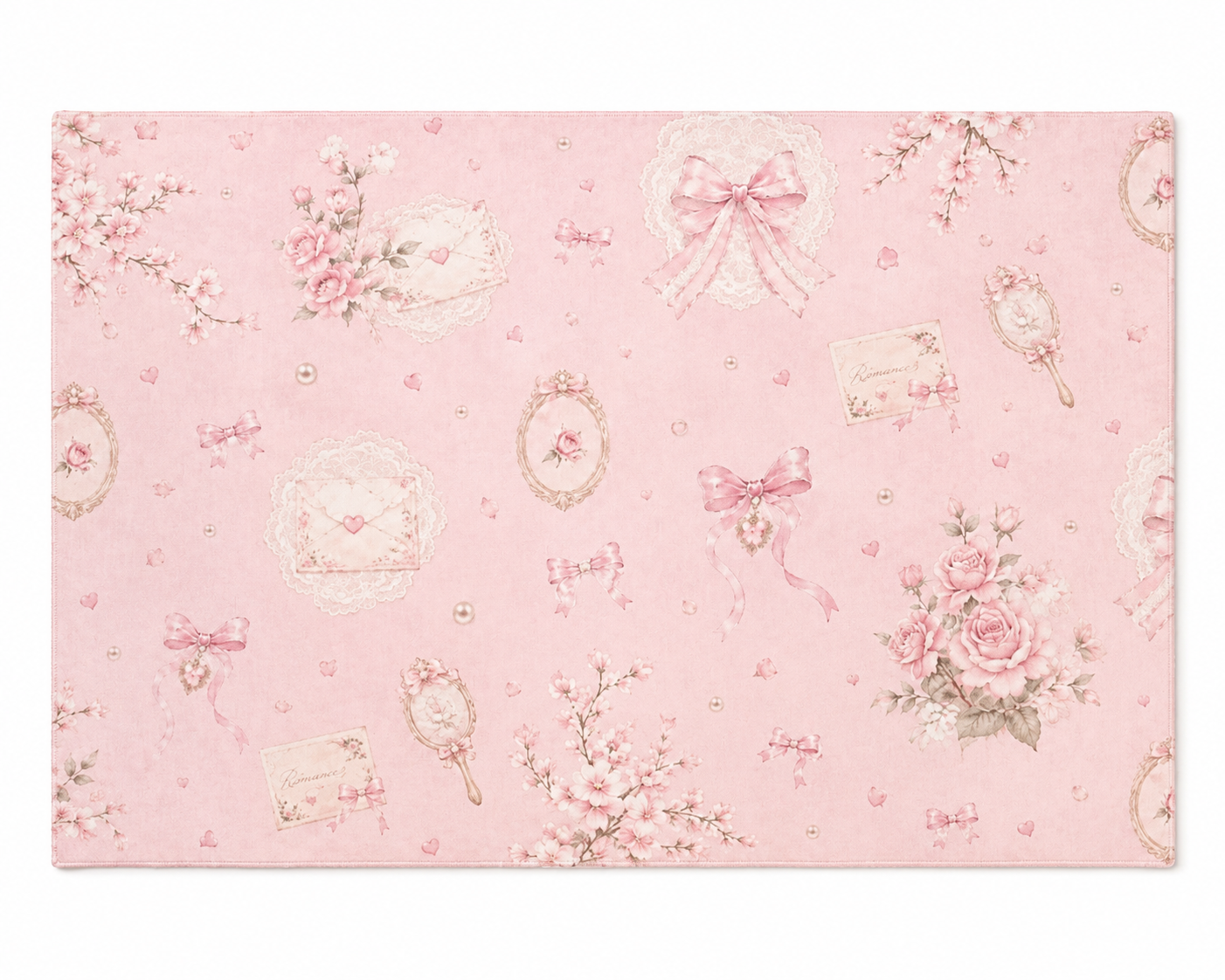 Roses and Ribbons Rug 7' x 5'