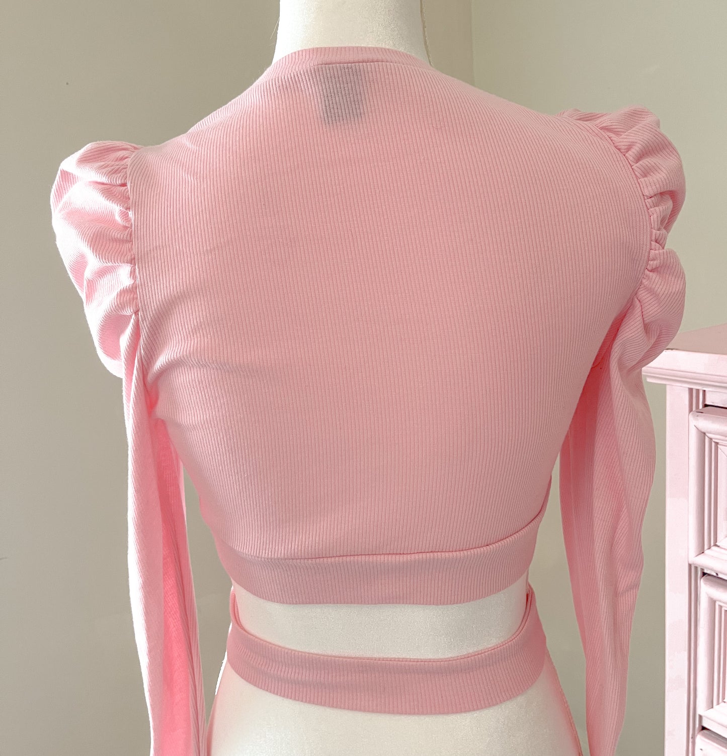 Pink & Pearl Crop Top