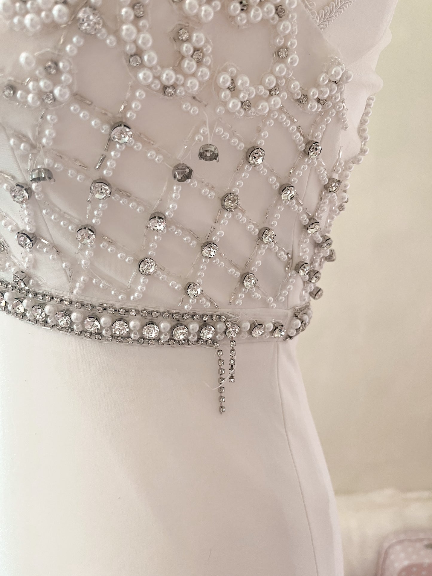 Diamonds and Pearls White Dress size 1-2