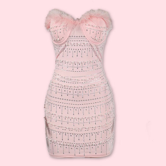 Sparkle en Pink Dress