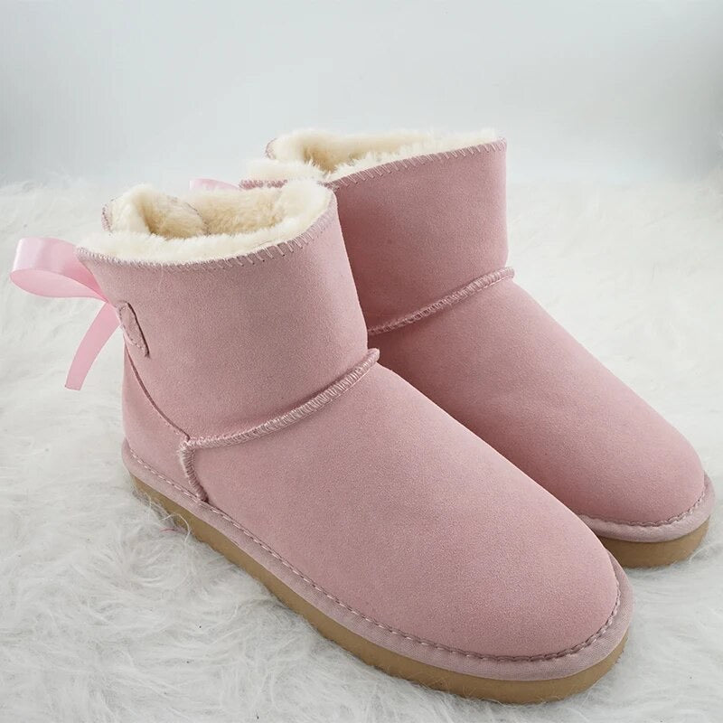 Bow Tied Pink Boots