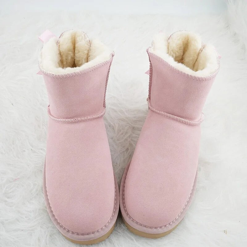 Bow Tied Pink Boots