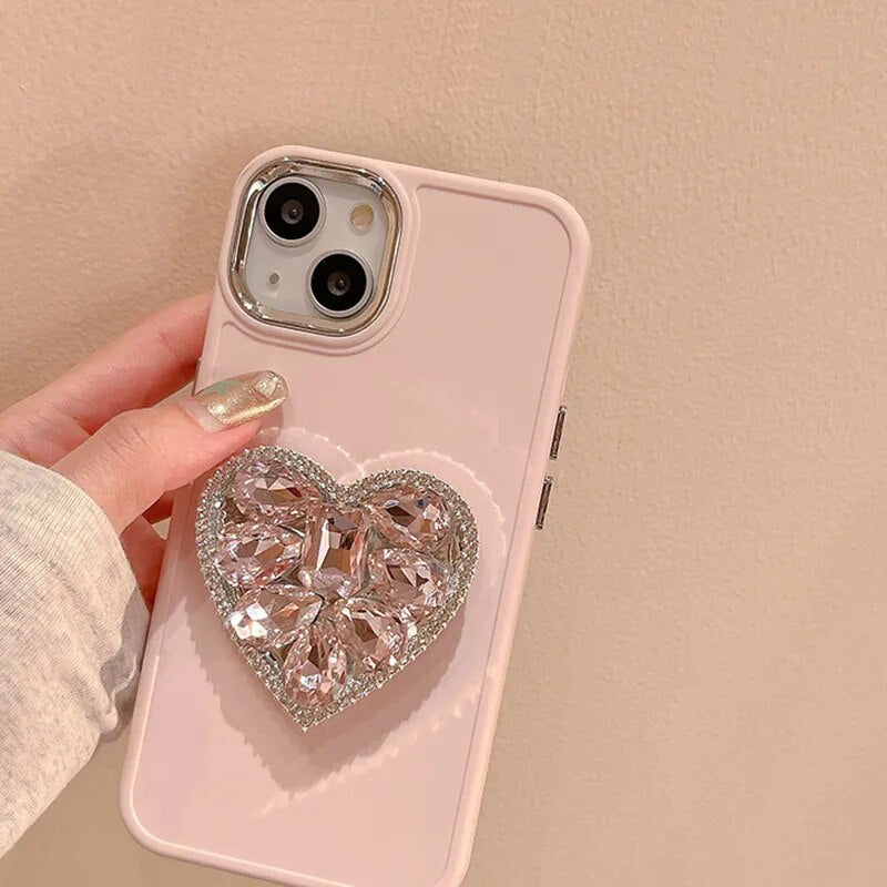 Crystal Heart Phone Case