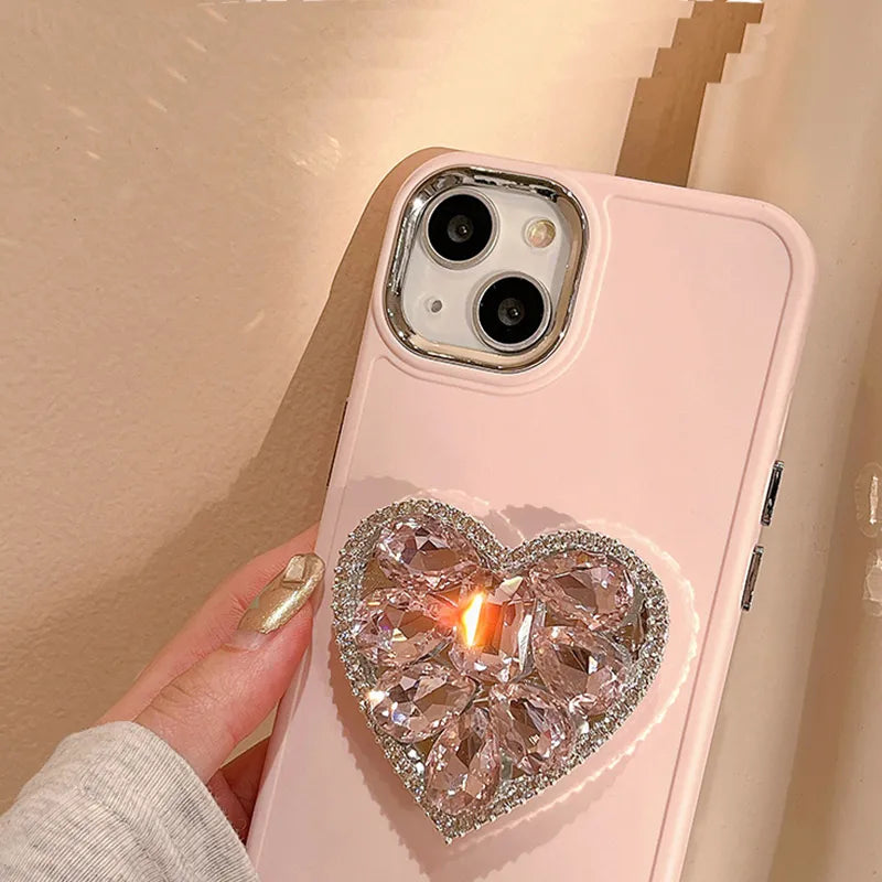 Crystal Heart Phone Case