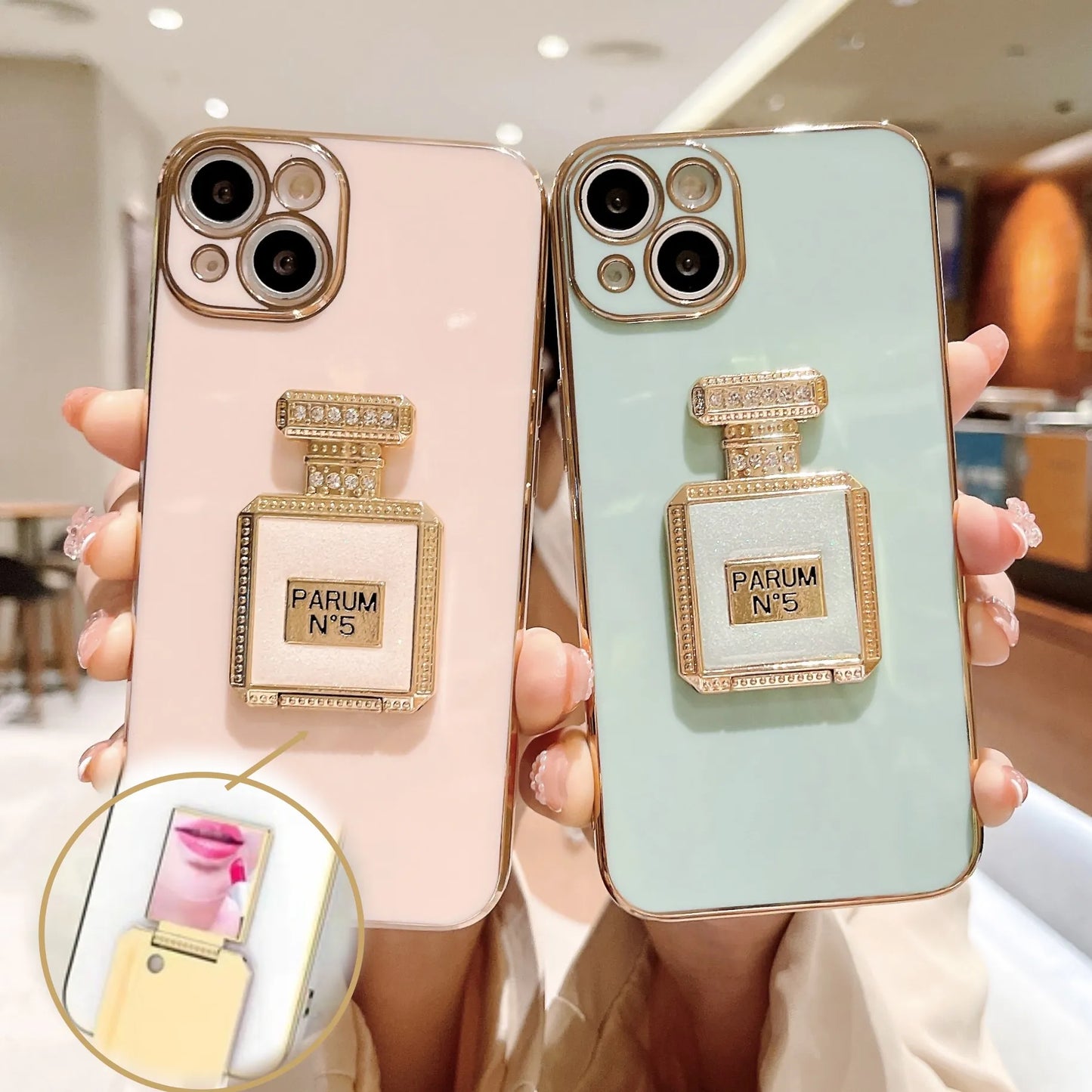 Parfum Phone Case With Mirror