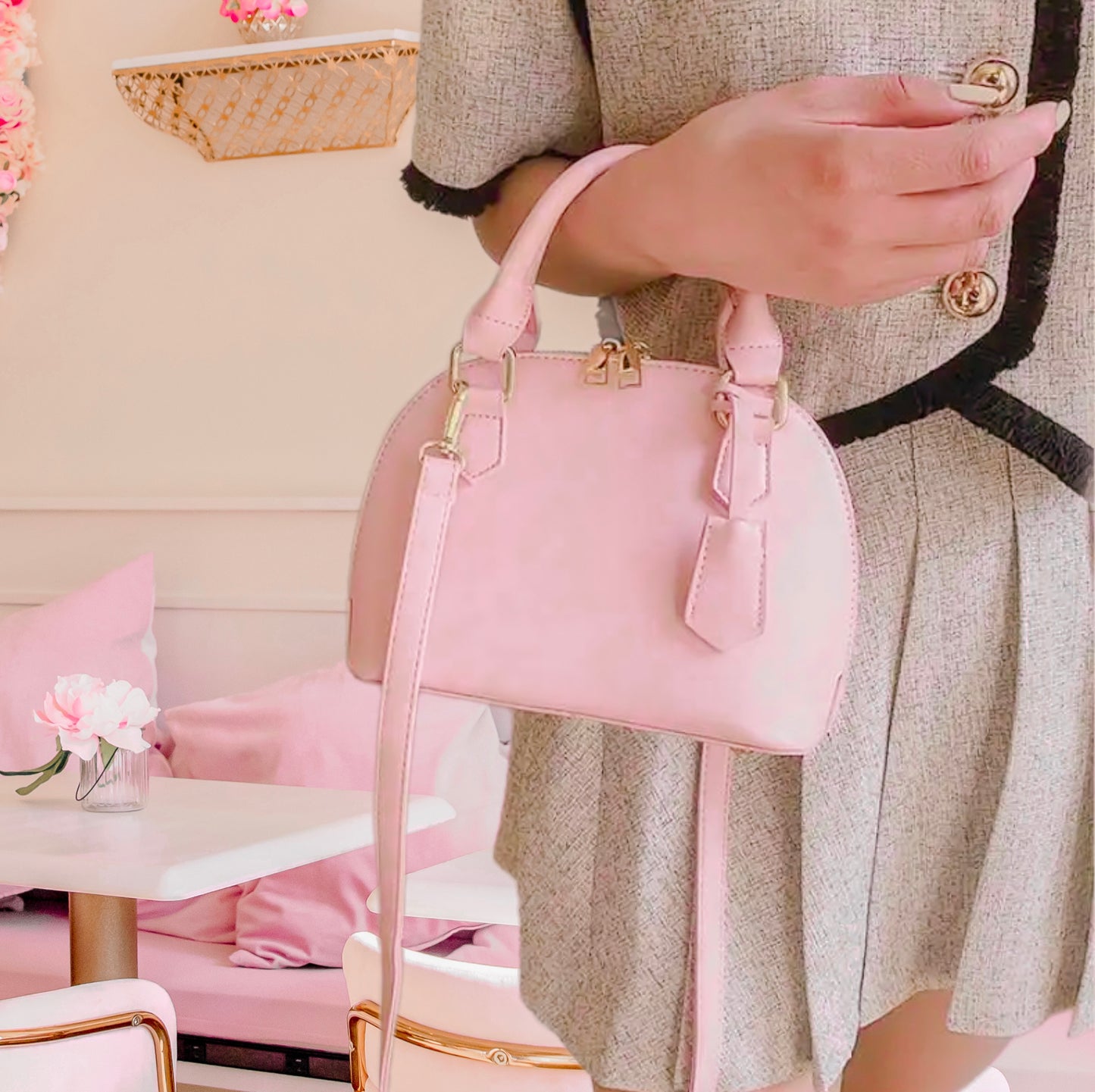 Cherie Pink Mini Purse