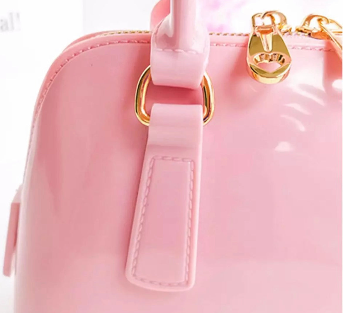 Patent Pink Purse