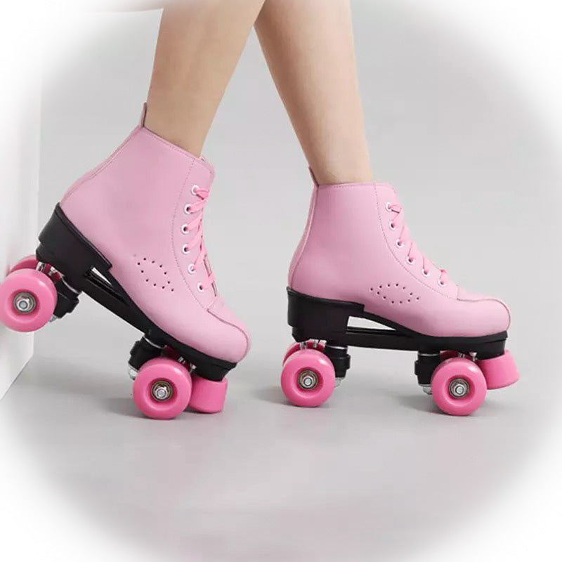Pink Bubble Gum Roller Skates