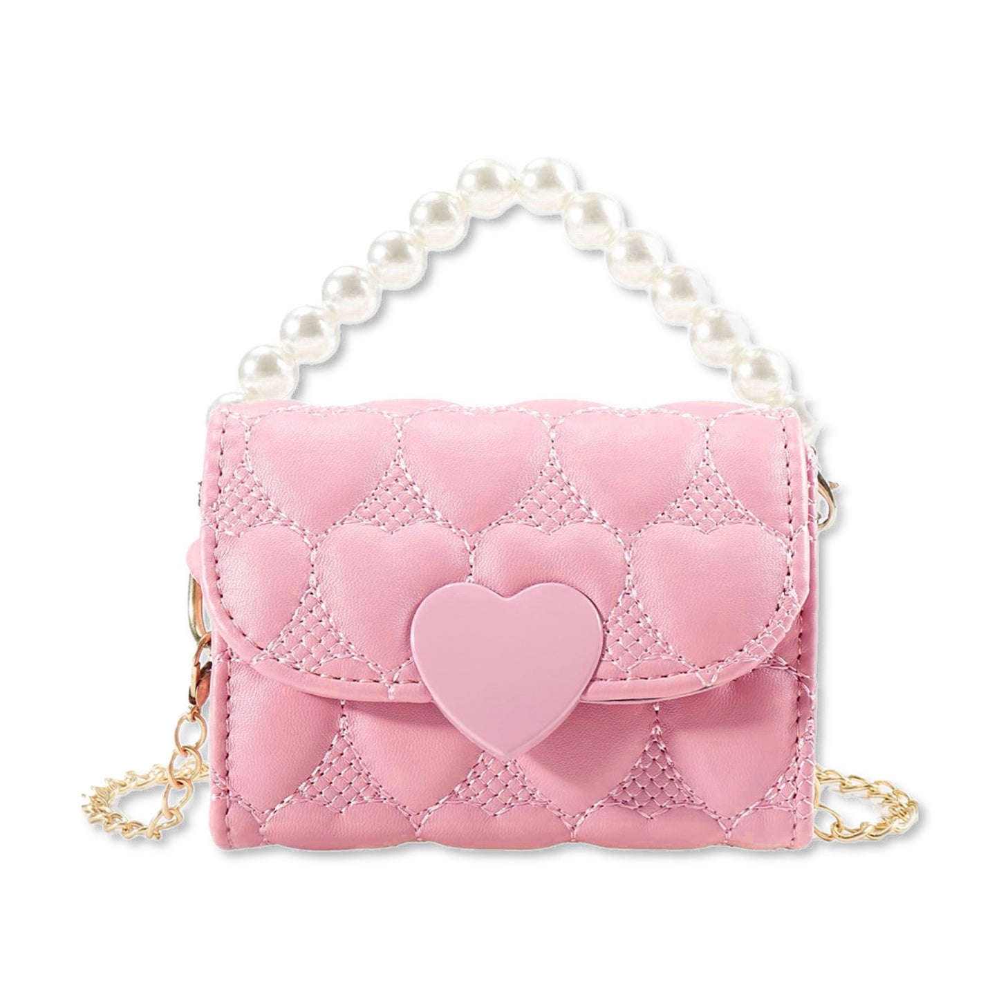 Mini Hearts & Pearls Purse