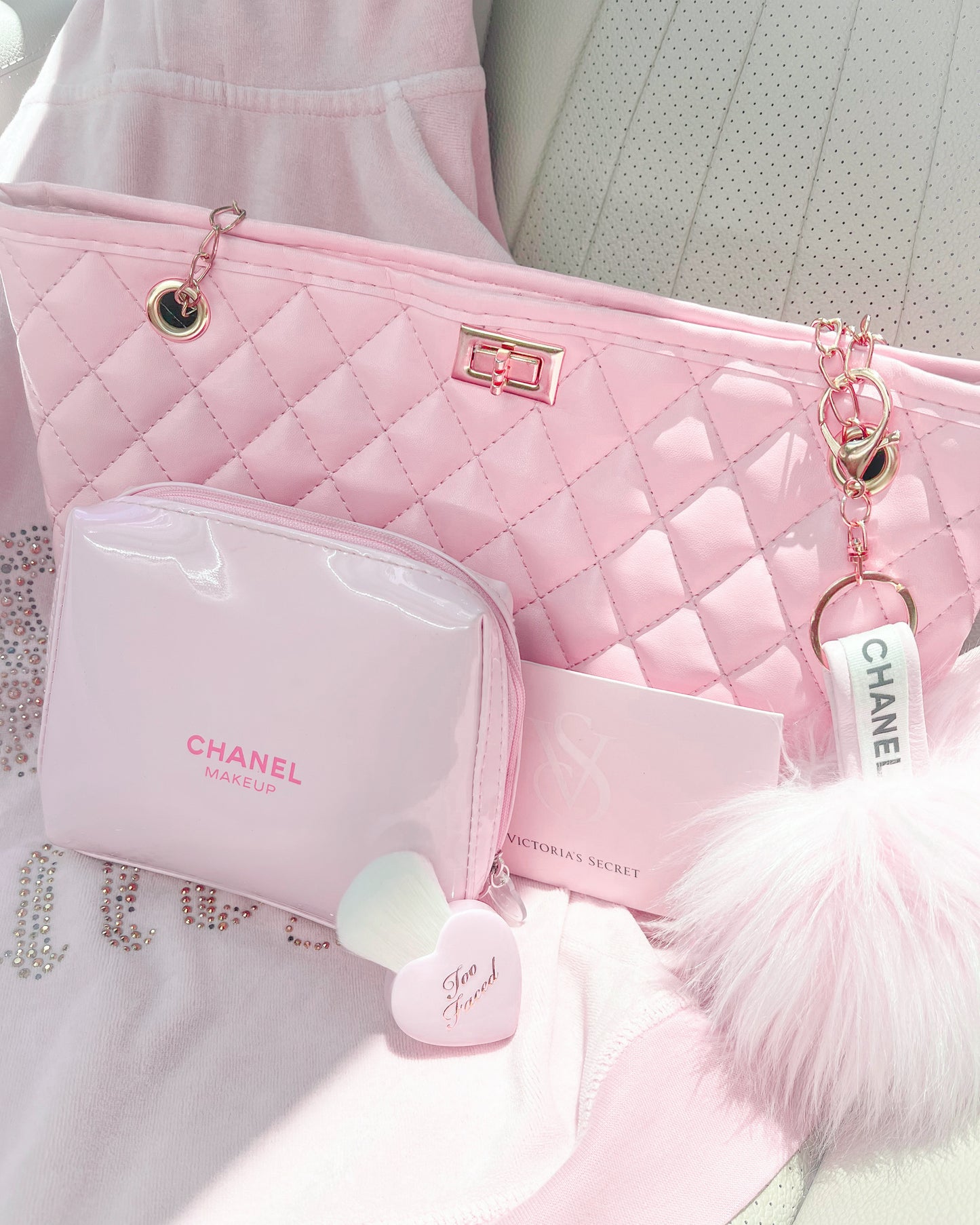 Sweet Princess Quilted Purse on Chain