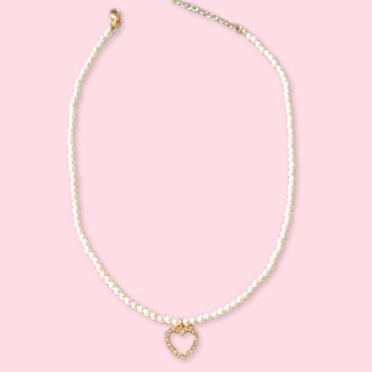Pearl Heart Necklace