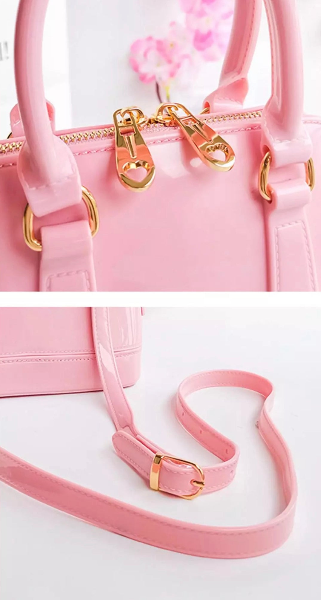 Patent Pink Purse