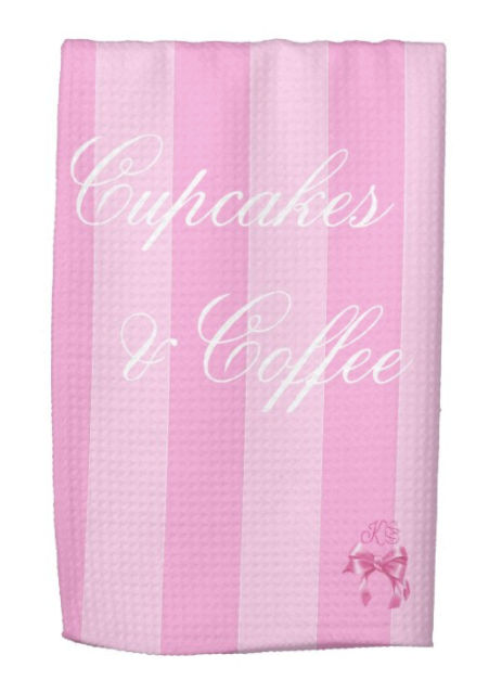 Cupcakes & Coffee Kitchen Towel