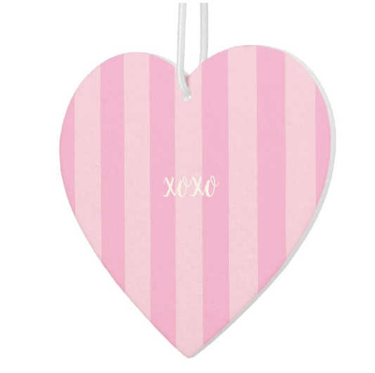 Pink Stripe Car Air Freshener