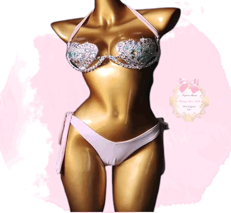 Princess Crystal Heart Bikini