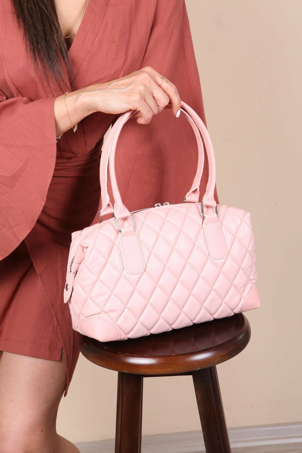 Little Lady Quilted Pink Purse