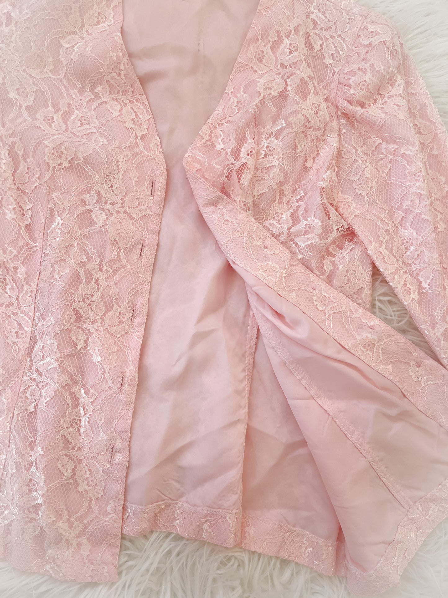 Spring pink blazer size large (Pre-loved)