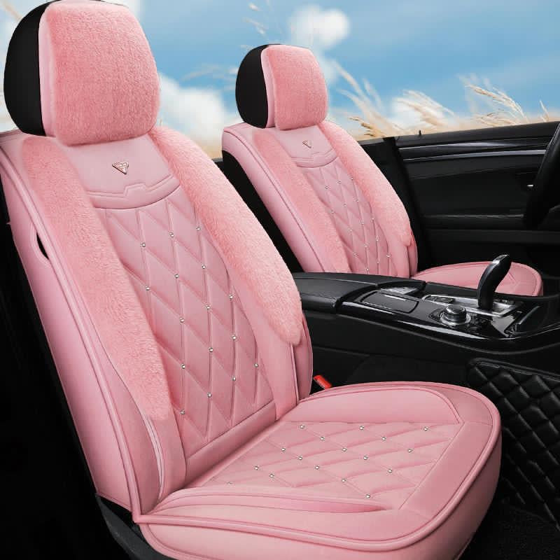 Plush Princess Car Seat Cover Set