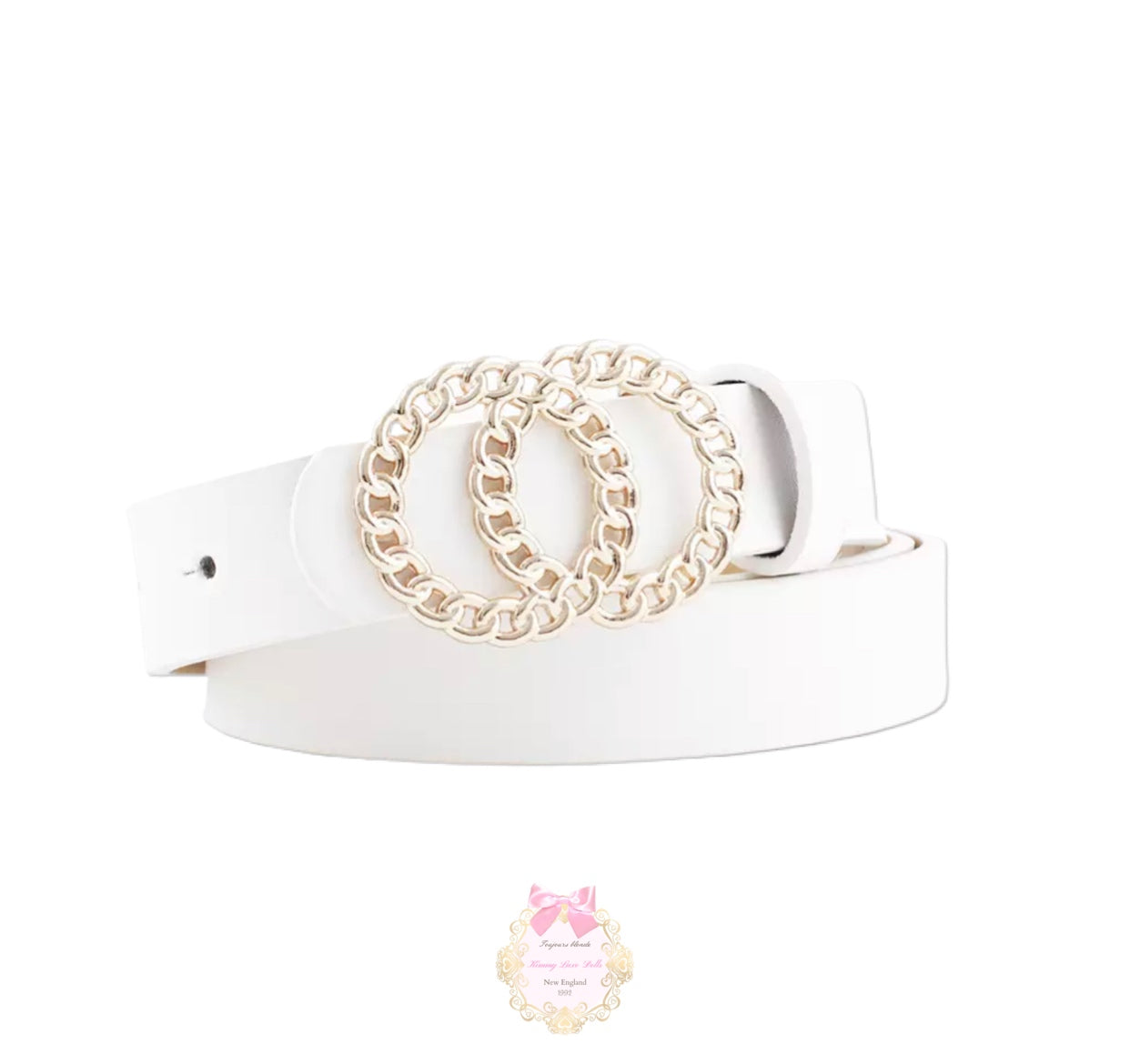 Lizzie Luxe Belt (white)