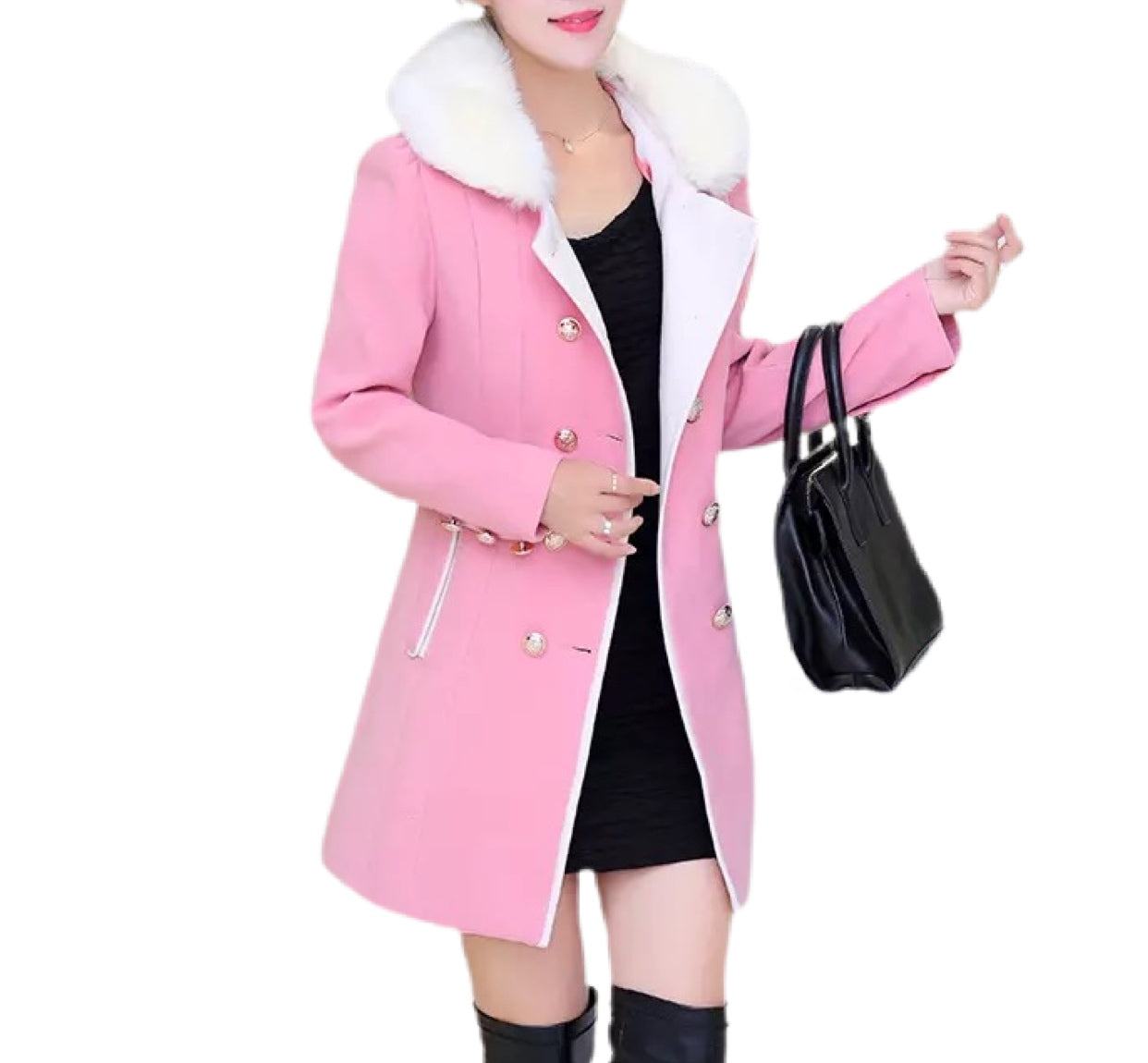 Dressed To Impress Pink Winter Coat