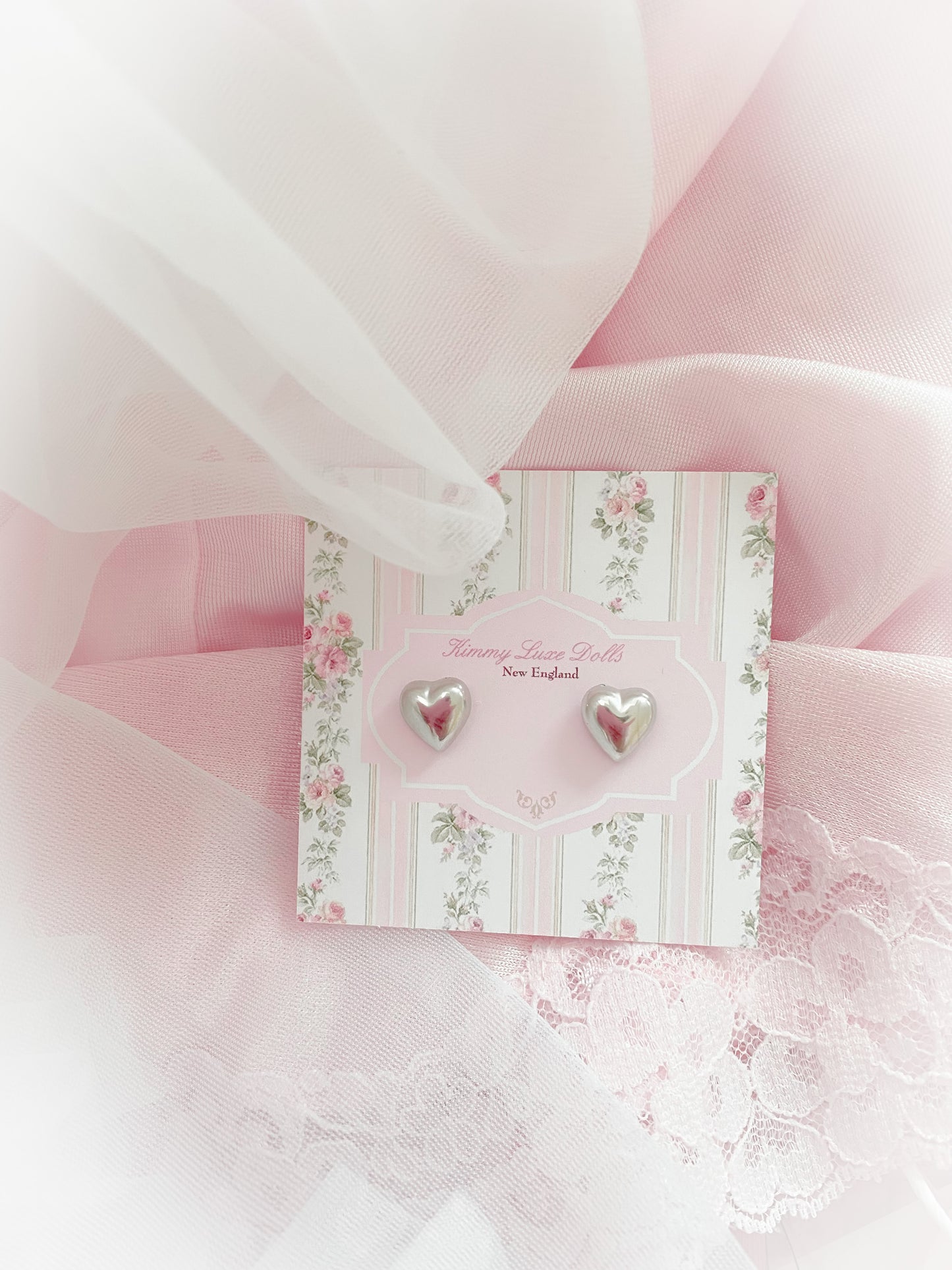 Silver Heart Earrings