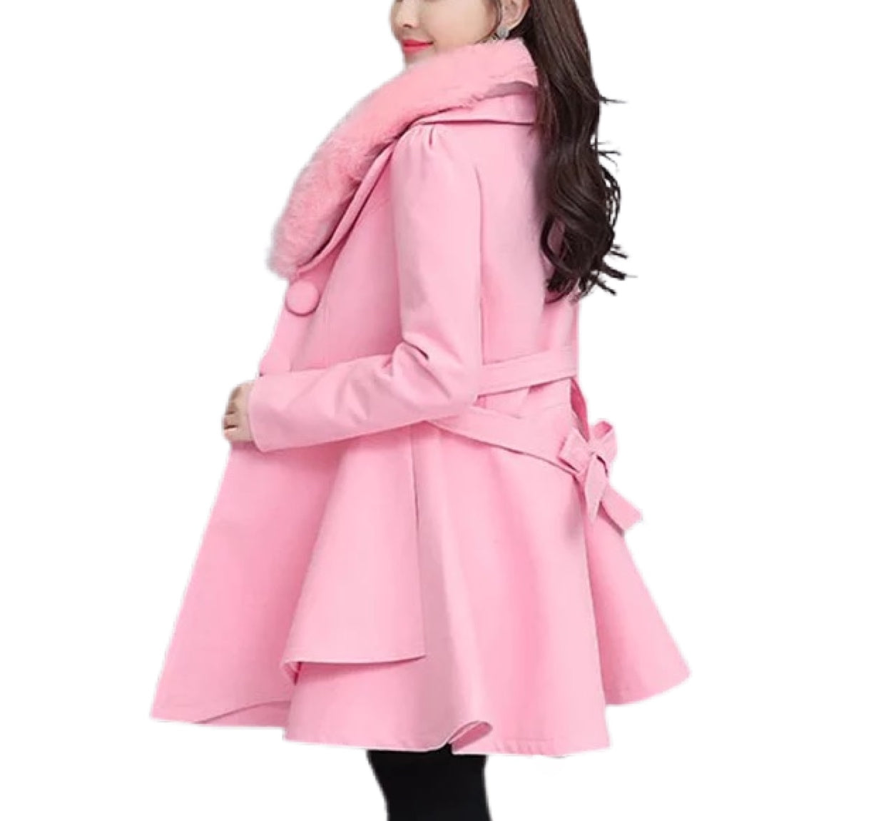 Breakfast at Tiffany's pink trench coat