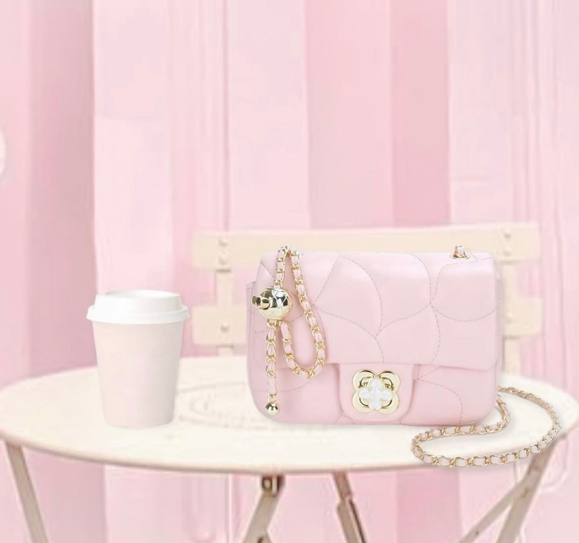 Flower Dreams in Pink Bag