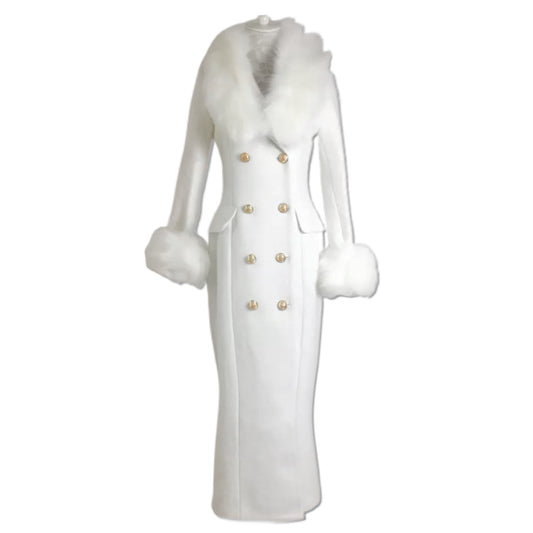 Bonjour Je Suis Fabuleux Coat - White