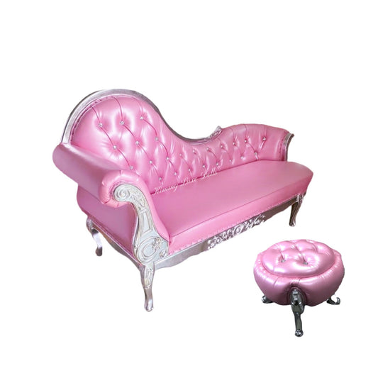 Pink Princess Sofa & Ottoman SET Ultra LUXE