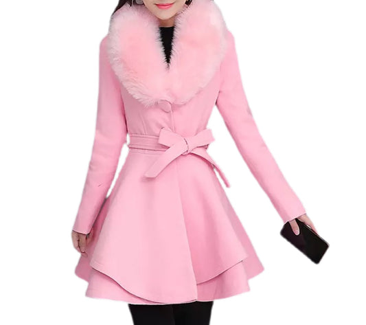 Breakfast at Tiffany's pink trench coat