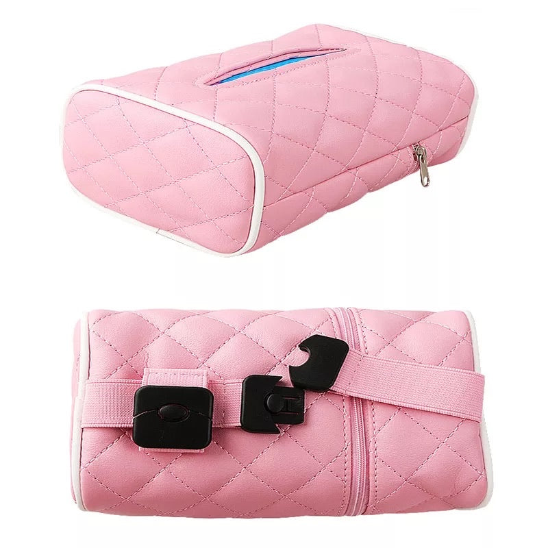 Car Tissue Holder Quilted Luxe