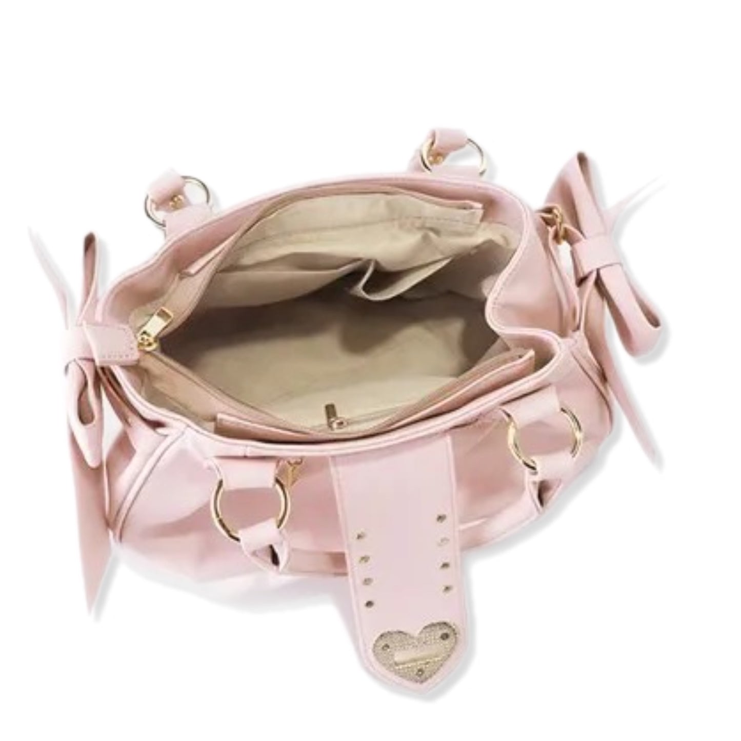 Powder Pink Bow Handbag