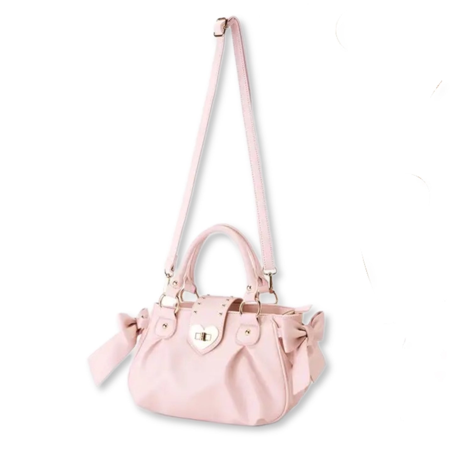Powder Pink Bow Handbag