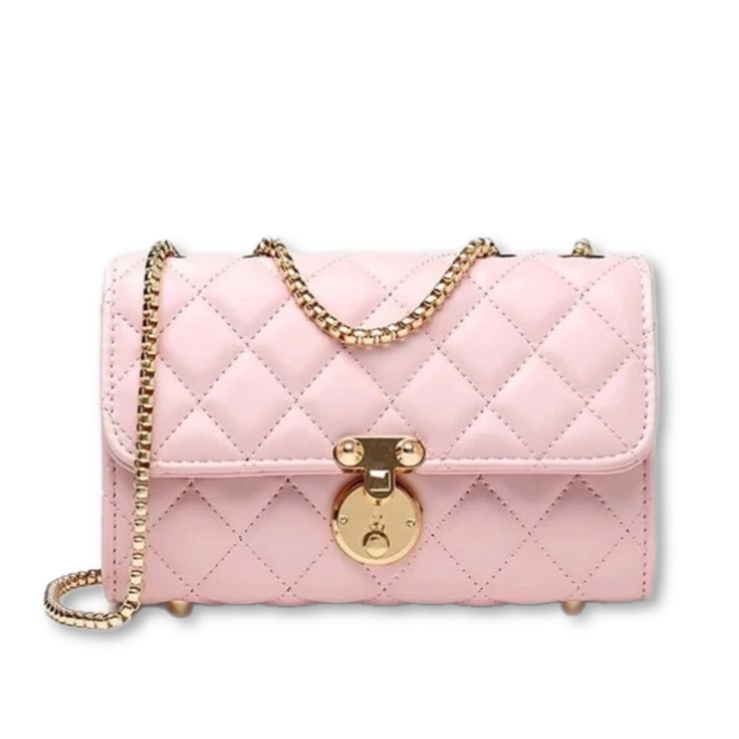 Delilah Quilted Pink Purse