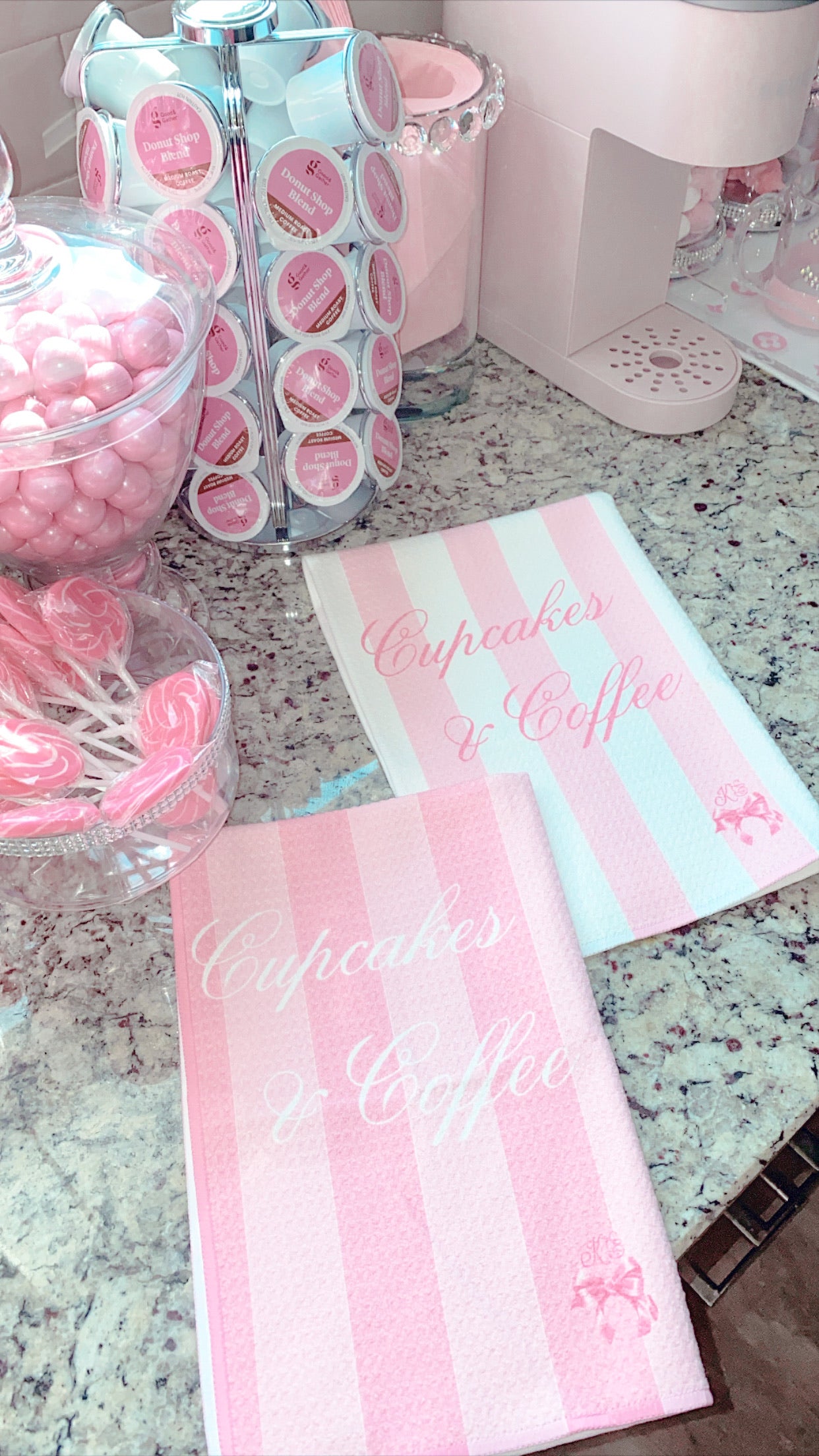 Cupcakes & Coffee Kitchen Towel