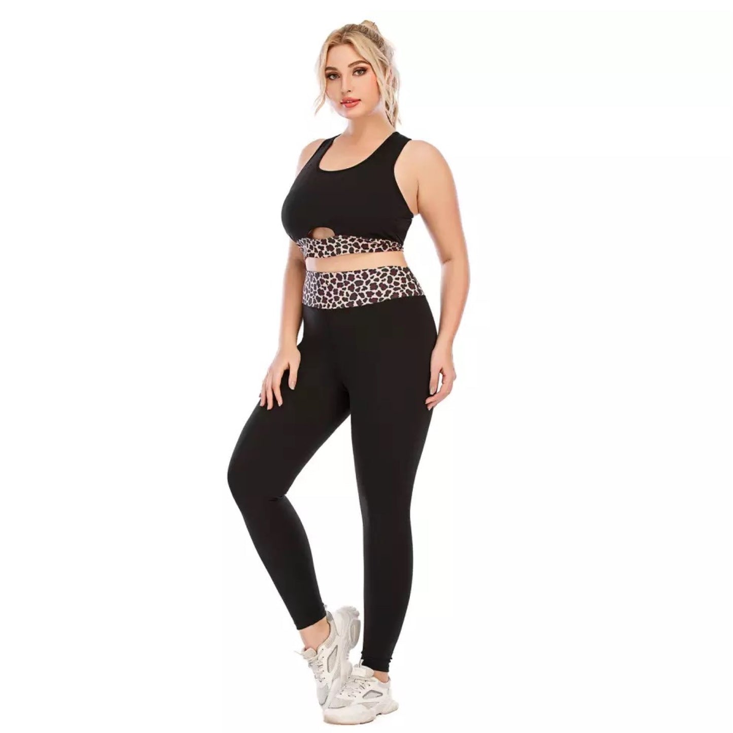 Leopard Print Yoga Set