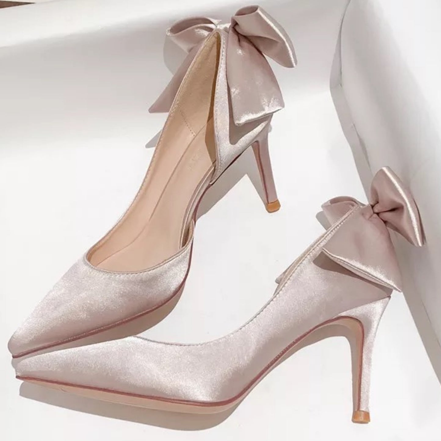 Blushing Champagne Heels