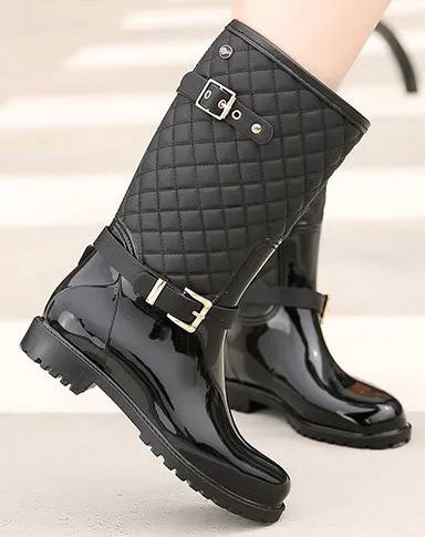 Oberlin Luxe Quilted Rain Boots