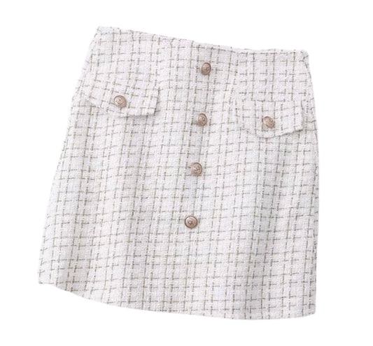 Coffee In Manhattan Tweed skirt