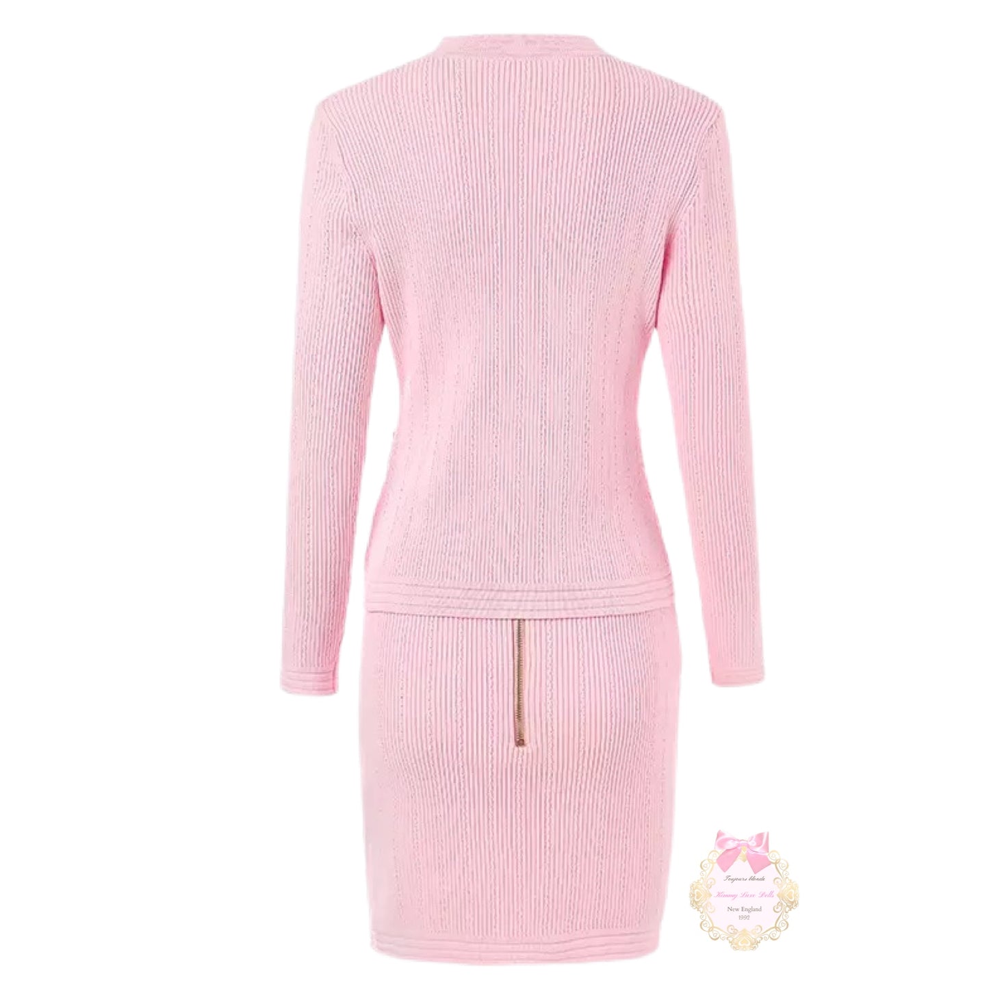 Wealth Only Two Piece Set (Cardigan + Skirt)