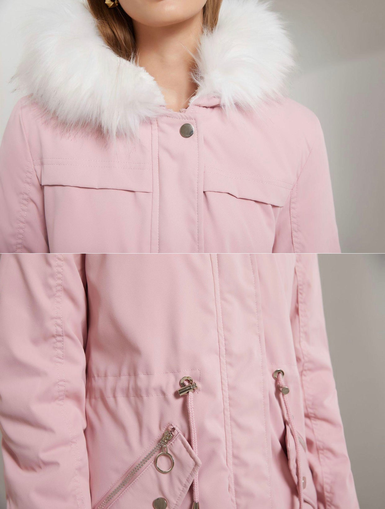 Carly Pink Winter Coat