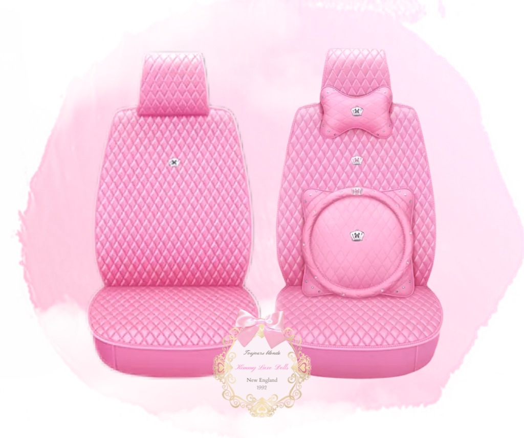 Juicy Princess Pink Quilted Car Set of 8