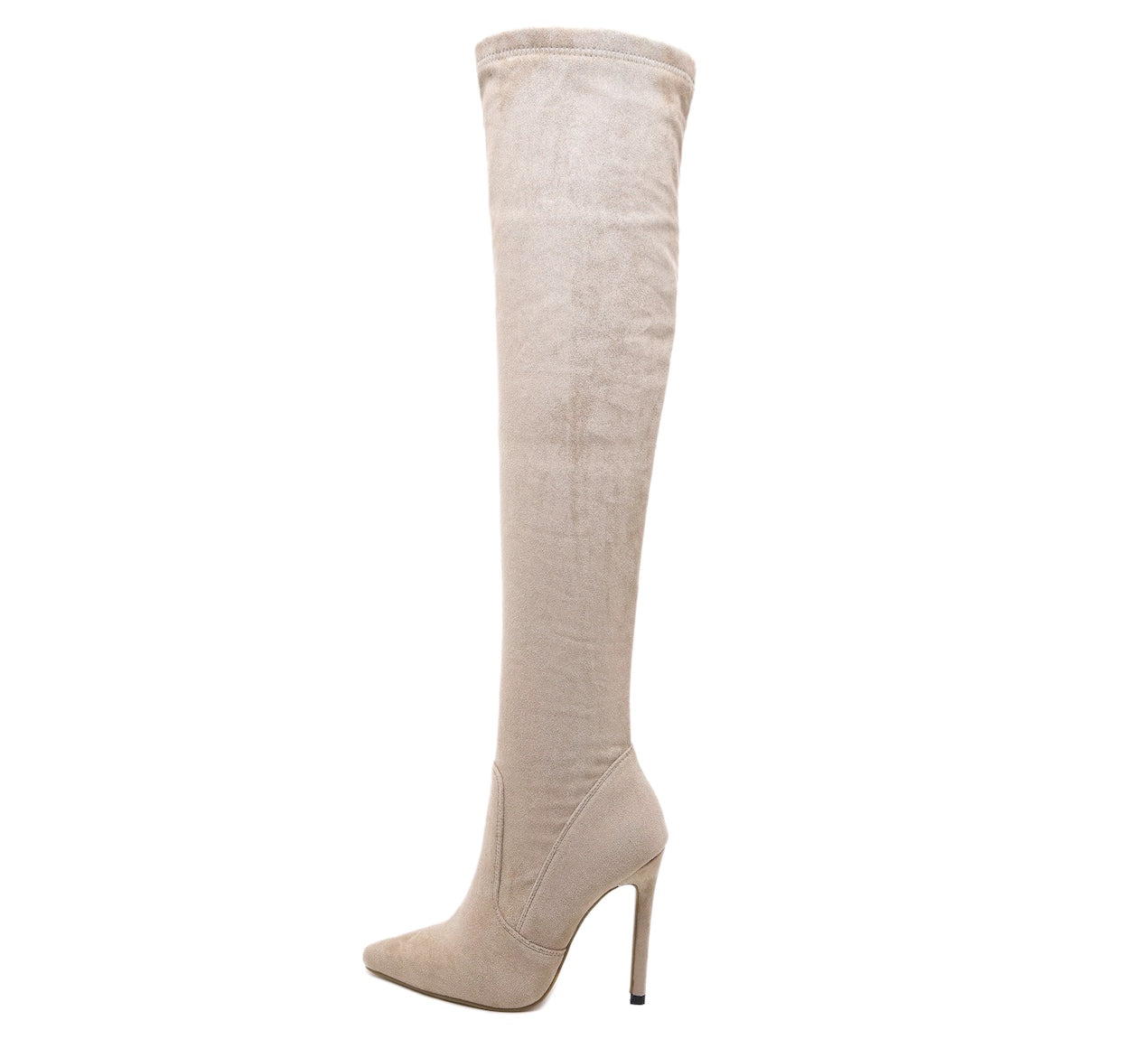 Valencio Suede Boots - Creme