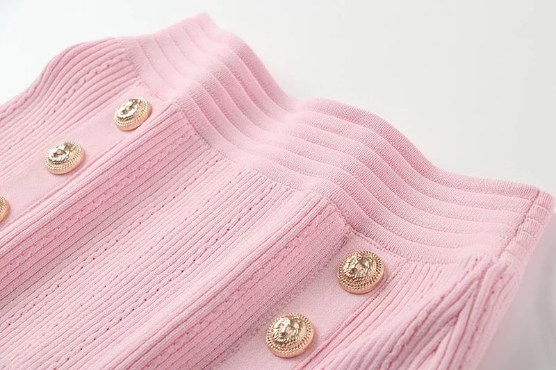 Wealth Only Two Piece Set (Cardigan + Skirt)