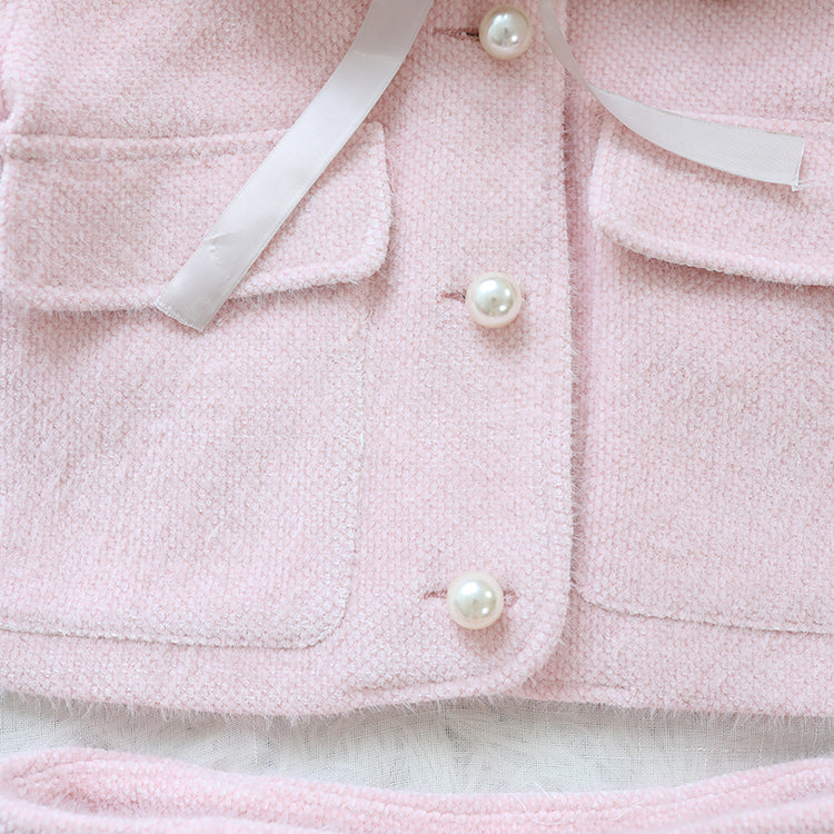 Ribbons & Pearls Coat & Skirt Set
