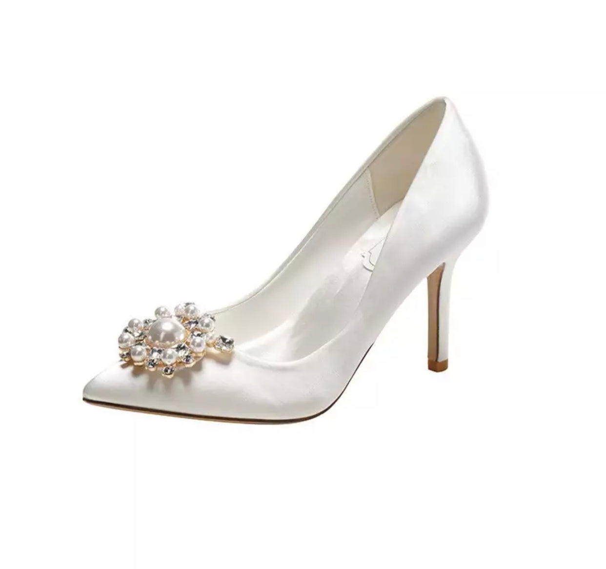 Champagne and Pearls Heels (color option)