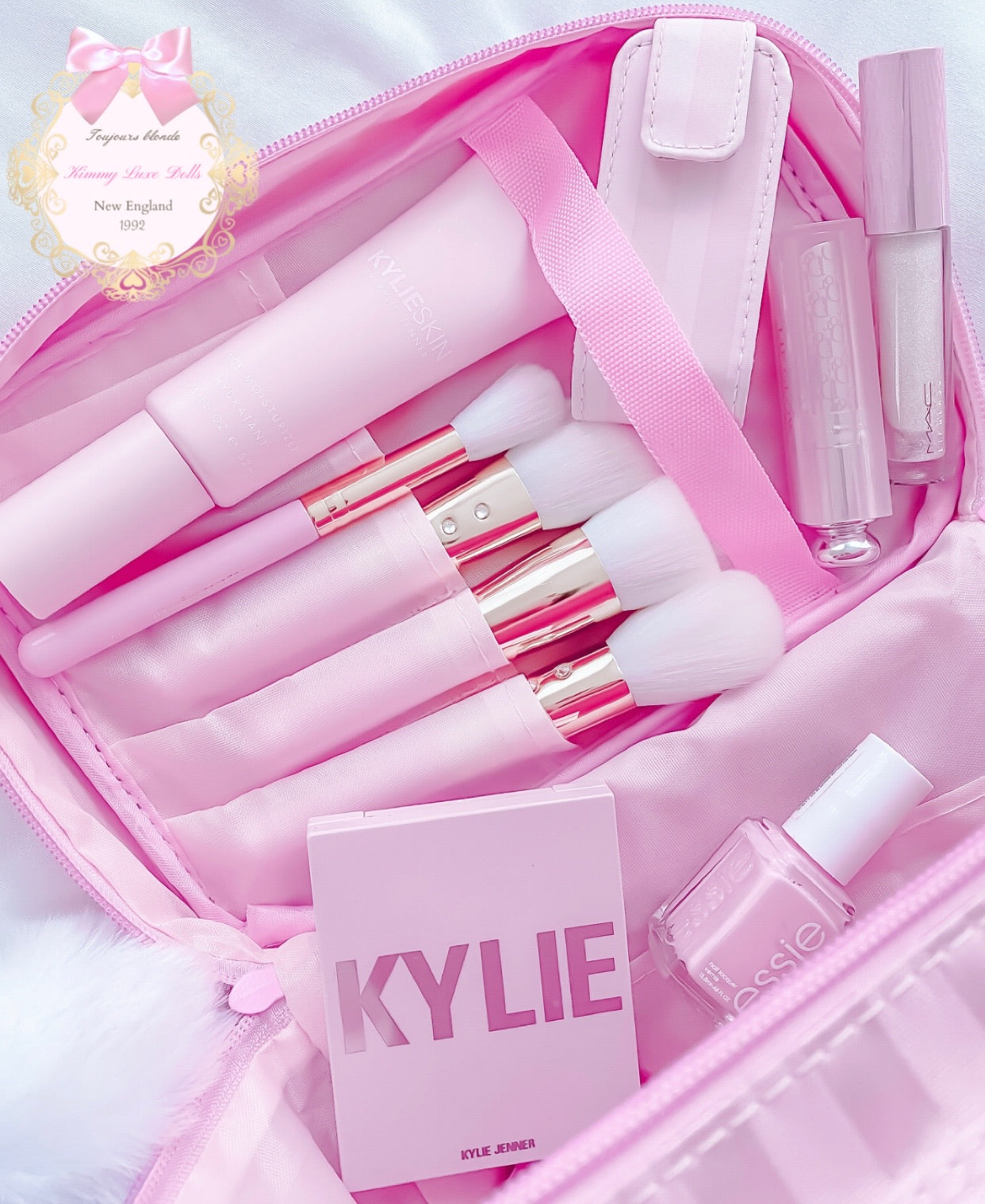 Darling Stripe Makeup Organizer Bag