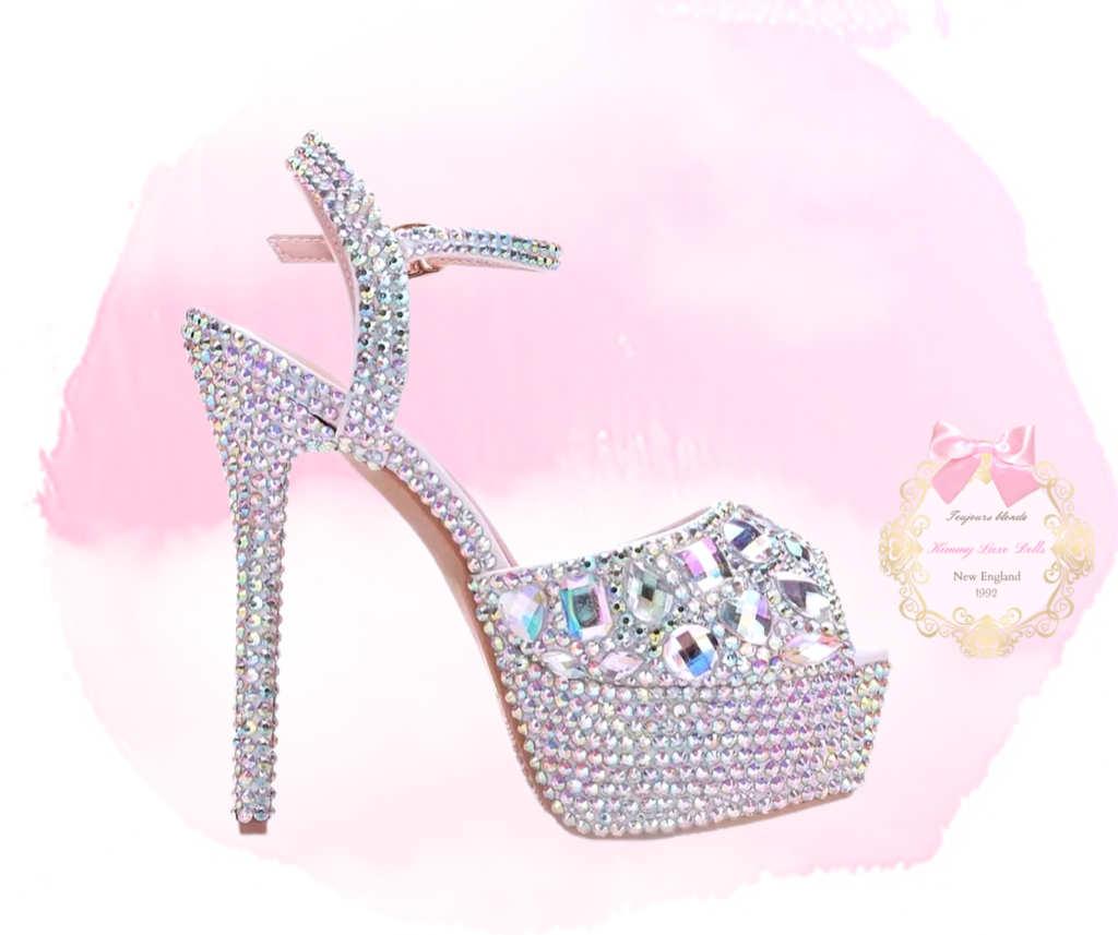 Spoil Me Fully Crystalized Dolly Heels