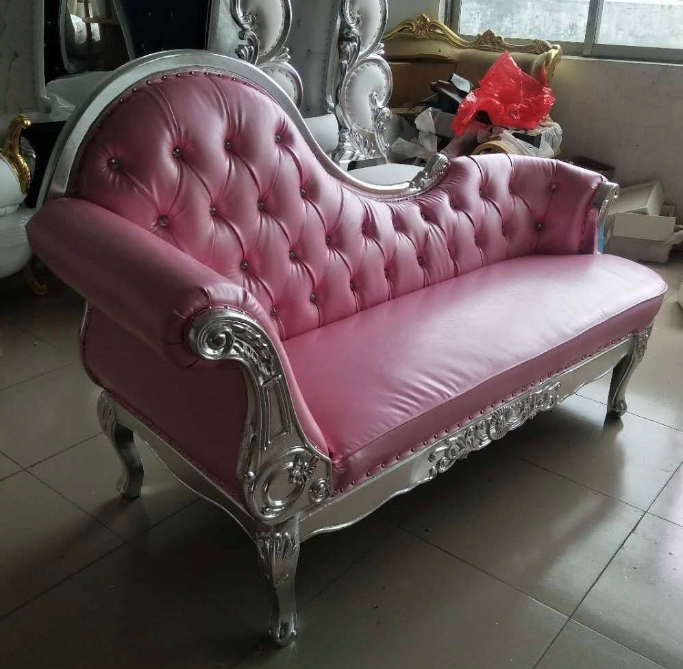 Pink Princess Sofa & Ottoman SET Ultra LUXE