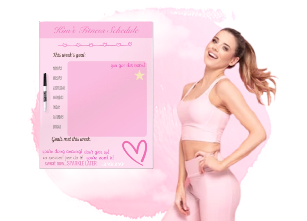 Doll Fitness Dry Erase Board (Personalized)